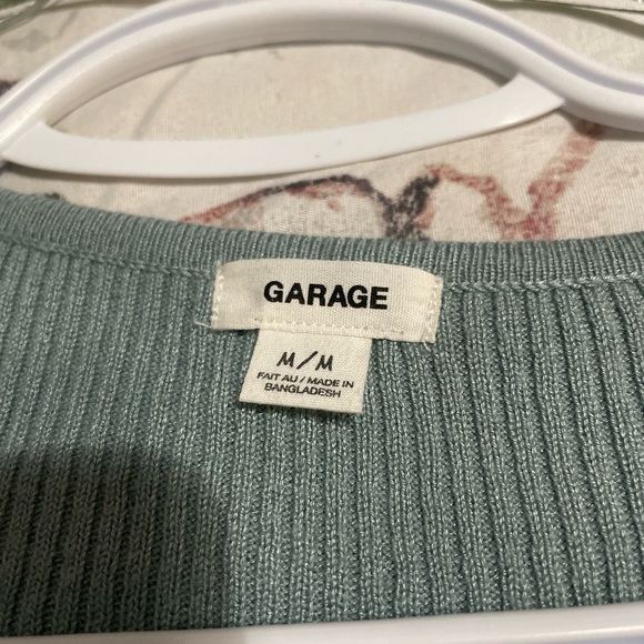 Teal square neck top from garage - Picture 2 of 2